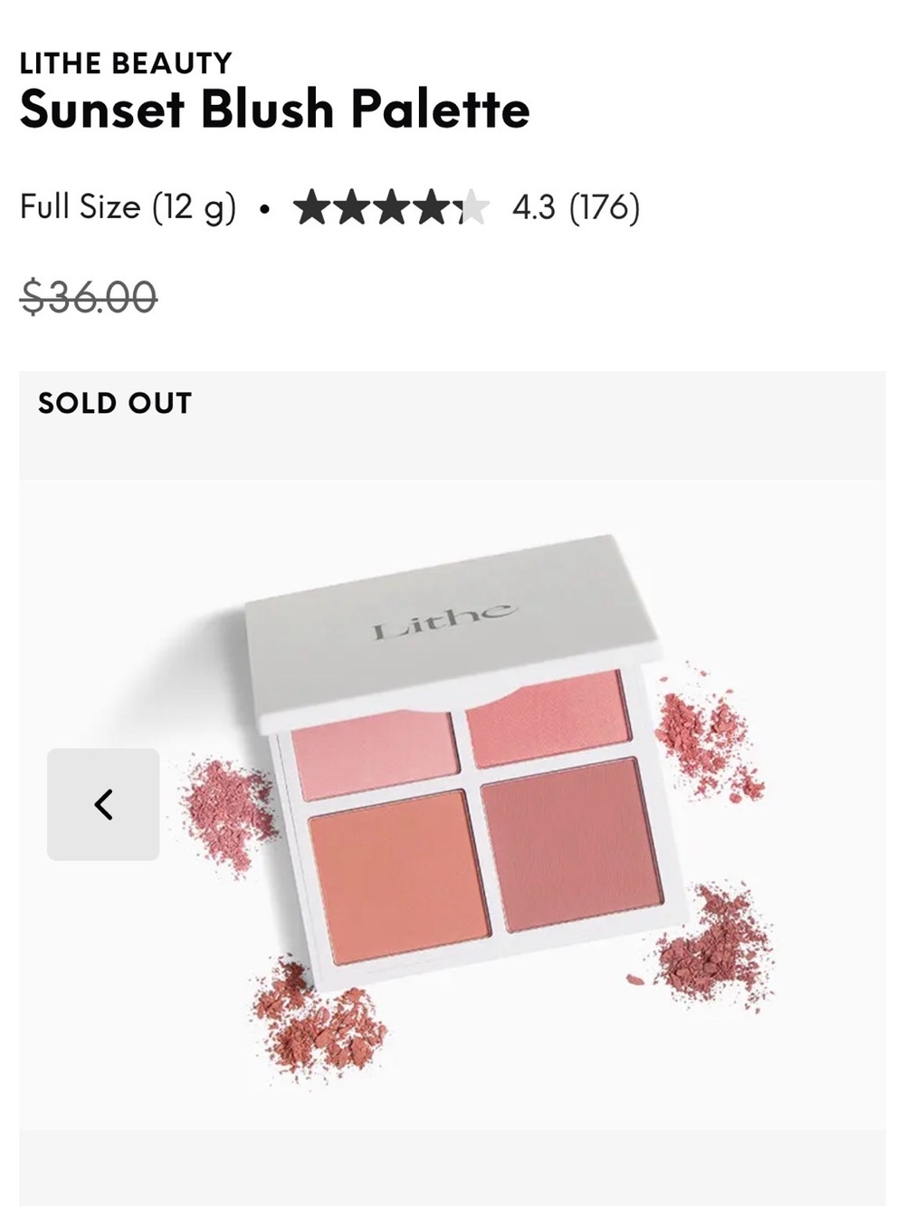 LITHE BEAUTY
Sunset Blush Palette